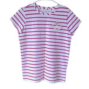 Vineyard Vines Kids Red and White Striped Tee